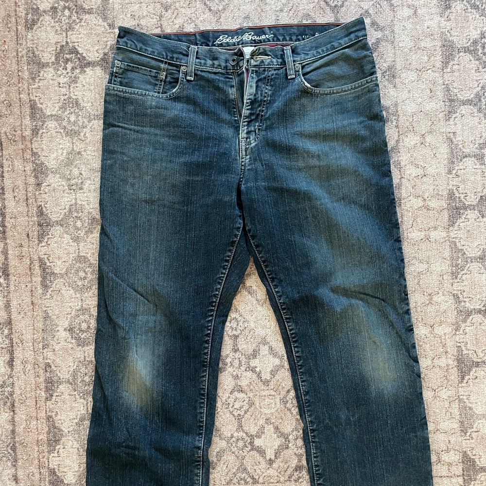Eddie Bauer Men's Flannel Lined Jeans